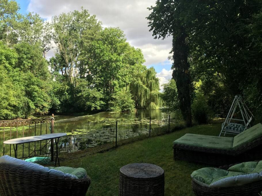 Willa Magnifique Moulin Proche Chablis, Jacuzzi Et Riviere Annay-sur-Serein Zewnętrze zdjęcie